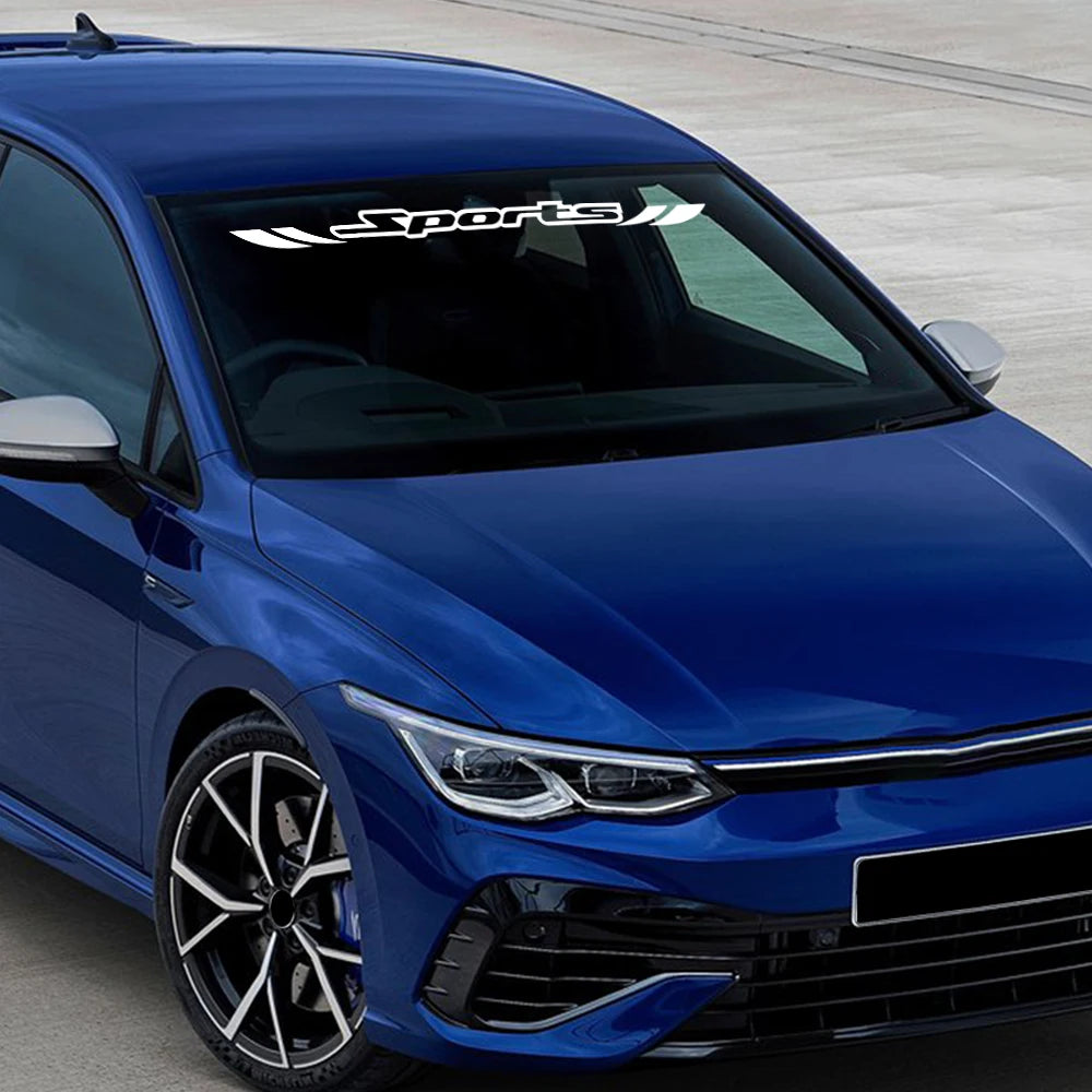 Sports Stickers Front Rear Windshields Vinyl Film Waterproof