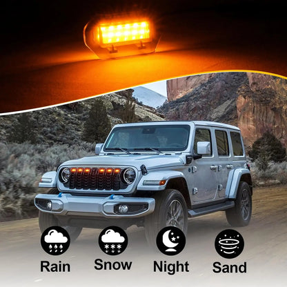 For Jeep Wrangler Jl Jlu 2024 Front Grille Suitable Wrangler