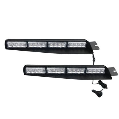 For Flash Lamp Windshield Bar 2PCS Visor Strobe Bars Front