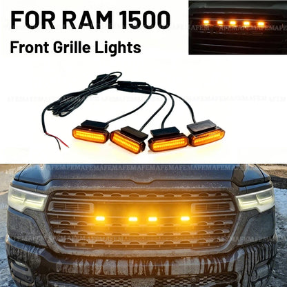 For Ram 1500 LED Front Grille Grille Daytime Running Signal Lamps