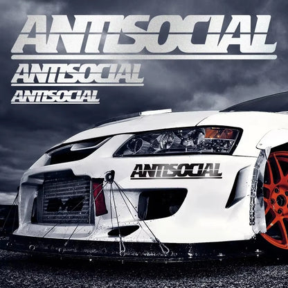 For Auto Body Window Laptop Motorcycle Antisocial Reflective