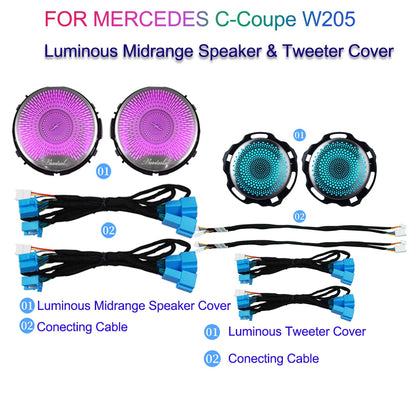 For Mercedes Benz C E-Coupe W238 W205 Horn Audio Trim Glow Cover