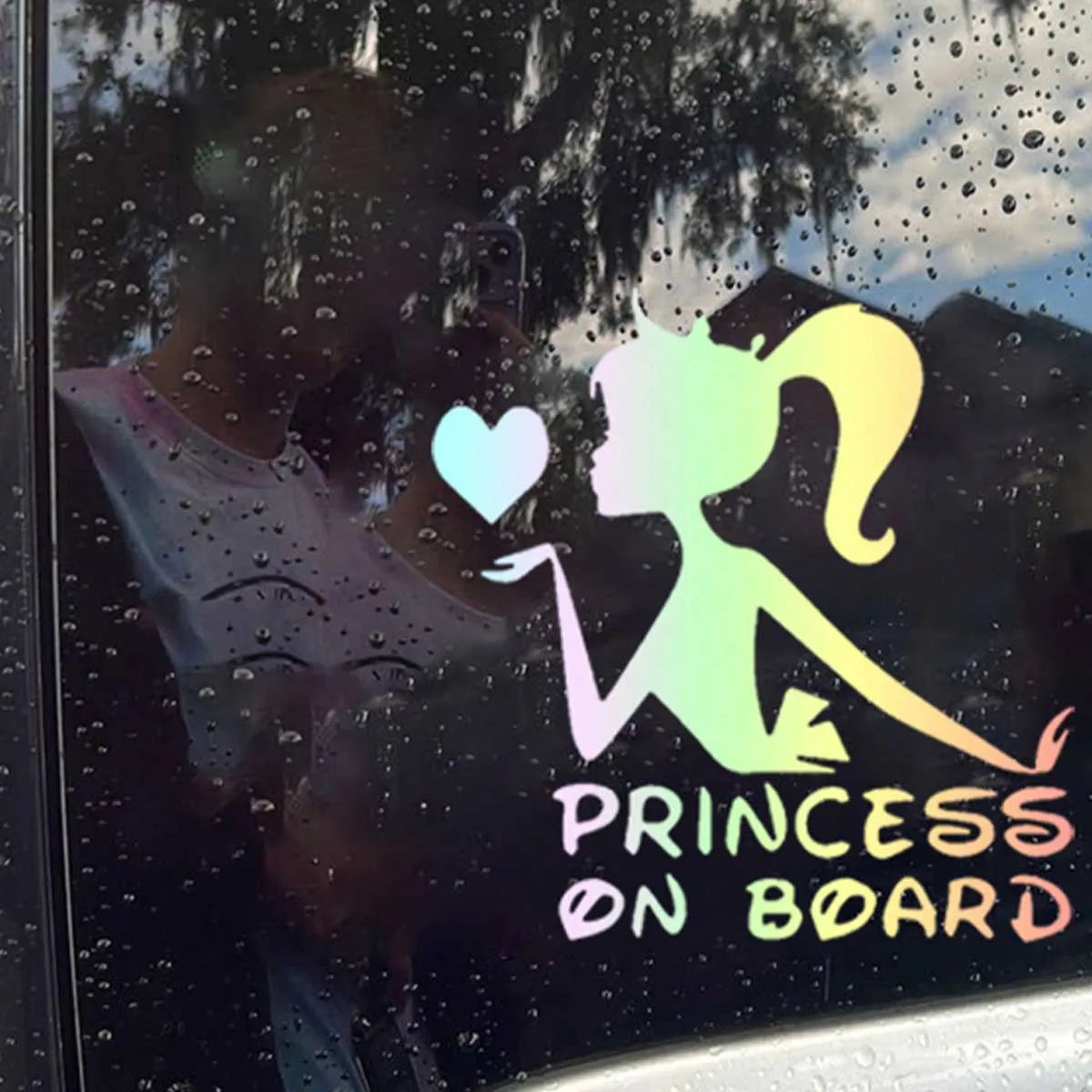 Girl Princess On Sticker Decal