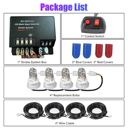 80W Hid Bulb In Hide A Way Emergency Warning