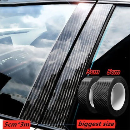 3D Carbon Fiber Sticker Waterproof Door Sill Protector Bumper
