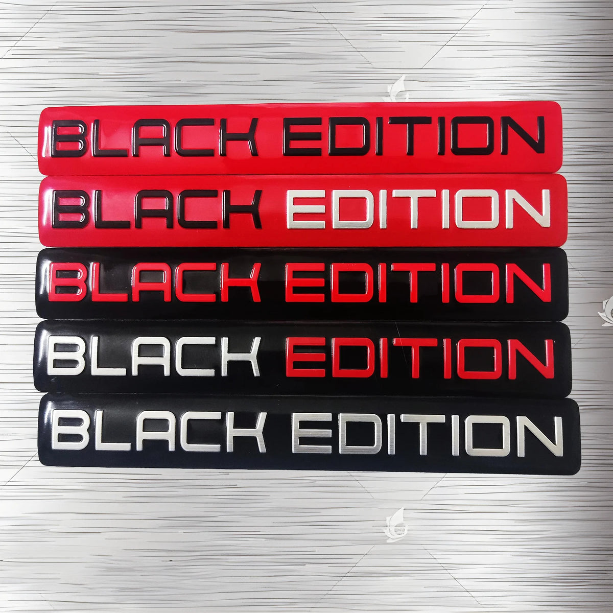 Black Edition Sticker Suitable Fender Rear Door Bumper Metal