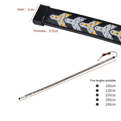 For Pickup Trailer 12V 24V Tailgate Bar Inch Turn Signal Dynamic