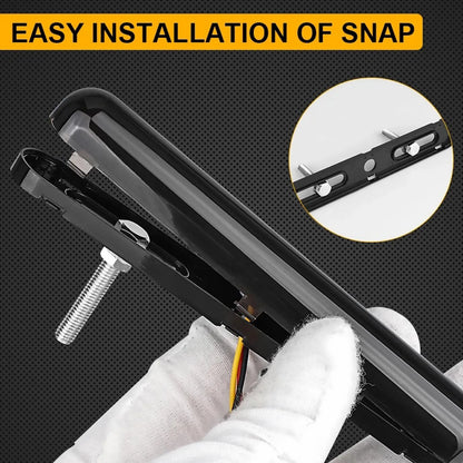 For Heavy 2PCS Set Tail Flowing Turn Signal Drl Trucks Motorcycle