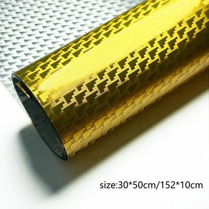 50x30cm 152x10cm Carbon Fiber Vinyl Film 3D Effect Gloss