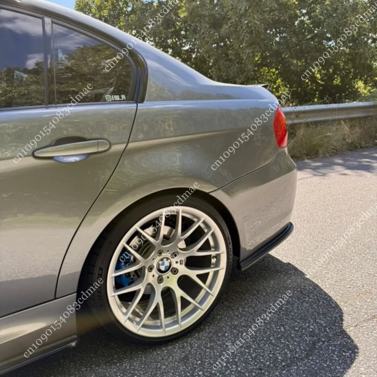 For BMW 3 Series E90 E91 Maxton Rear Side Splitter m-sport