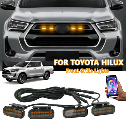 For Toyota Hilux LED Front Grille Safety Warning Harness Signal