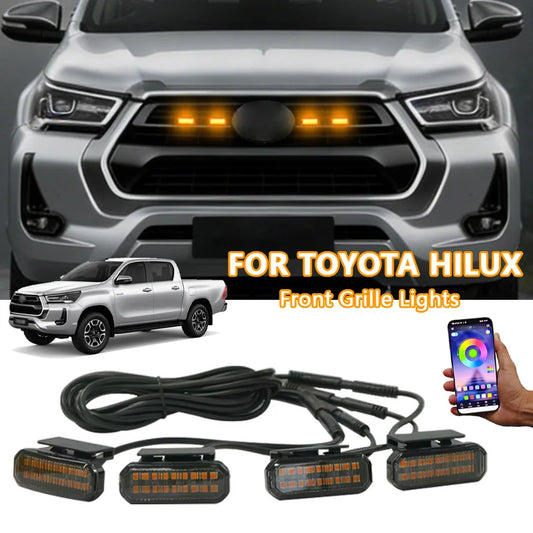 For Toyota Hilux LED Front Grille Safety Warning Harness Signal