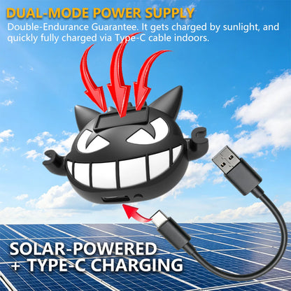 Devil Face Projection Solar Powered Rear Windshield Warning