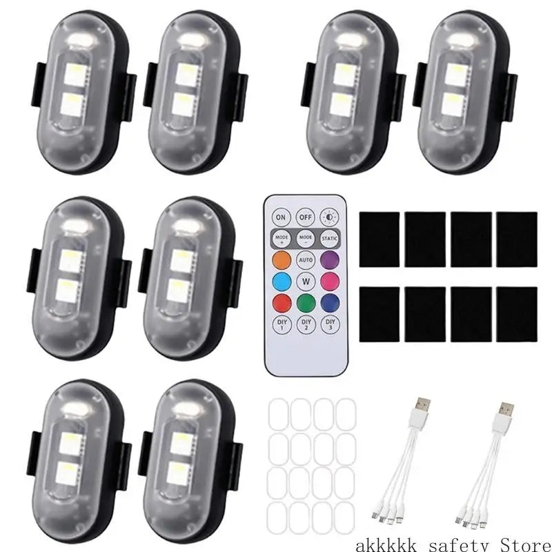 Xxff Wireless USB Rechargeable Waterproof Anti Collision Outdoor