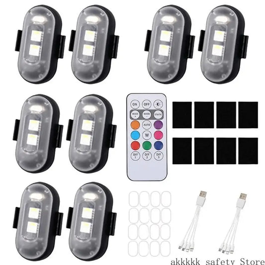 Xxff Wireless USB Rechargeable Waterproof Anti Collision Outdoor