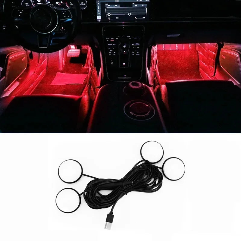 In Foot Ambient Interior Atmosphere USB Backlight Mood Well