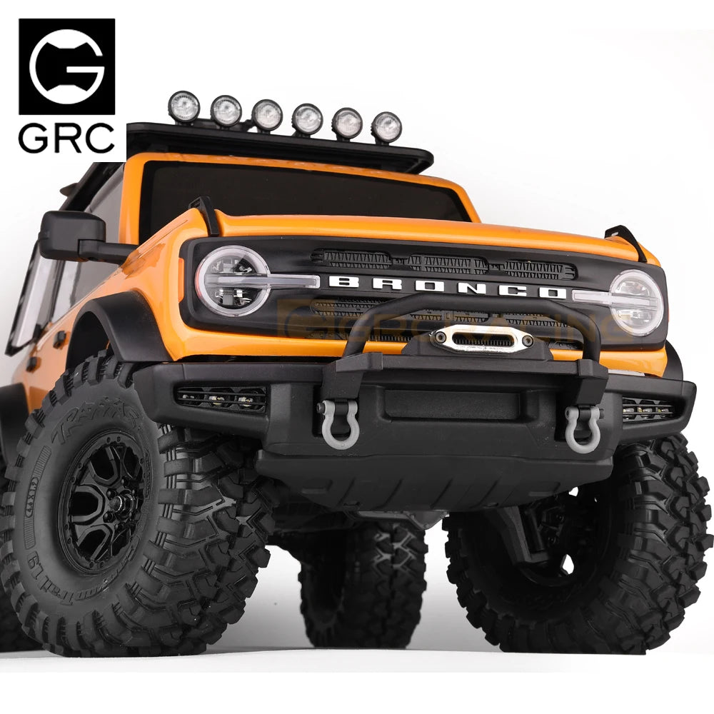 For 1 10 Rc Crawler Front Bumper Spotlight Fog Headlight ABS