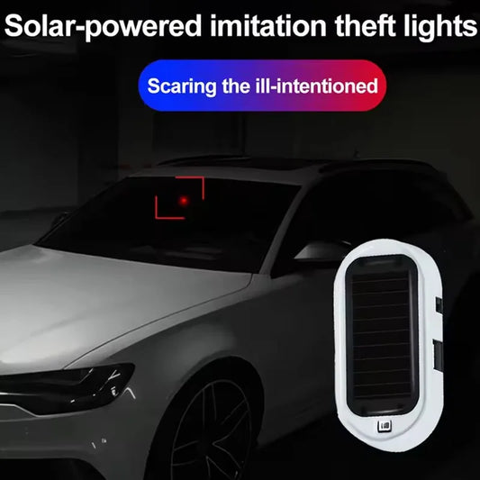 Solar Powered Simulated Dummy Alarm Fake Security Wireless
