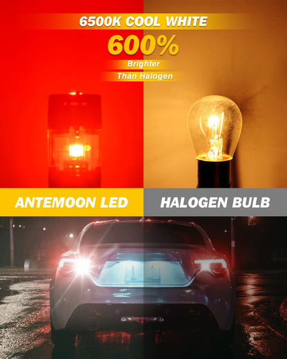 2PCS 1157 bay15d P21 5W Canbus Super Bright Amber