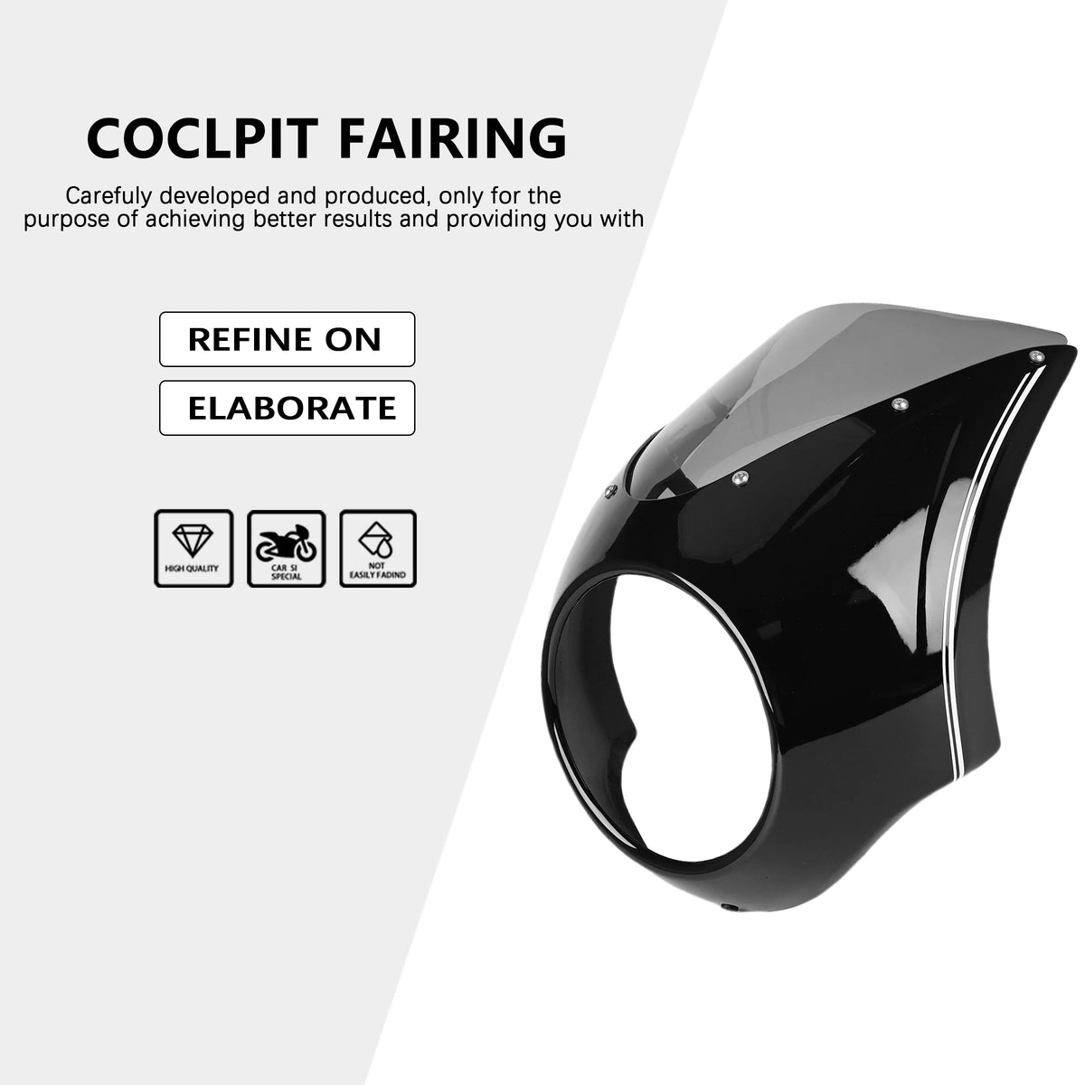 For BMW R18 100 Years R Rock Roll Cockpit Fairing Windshield