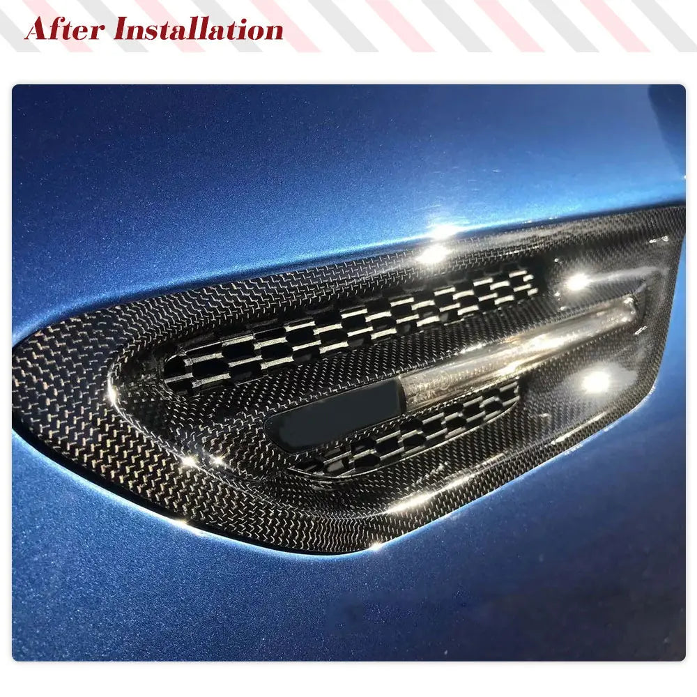 For BMW 5 Series F10 F11 Real Carbon Fiber Air Vent Cover Side