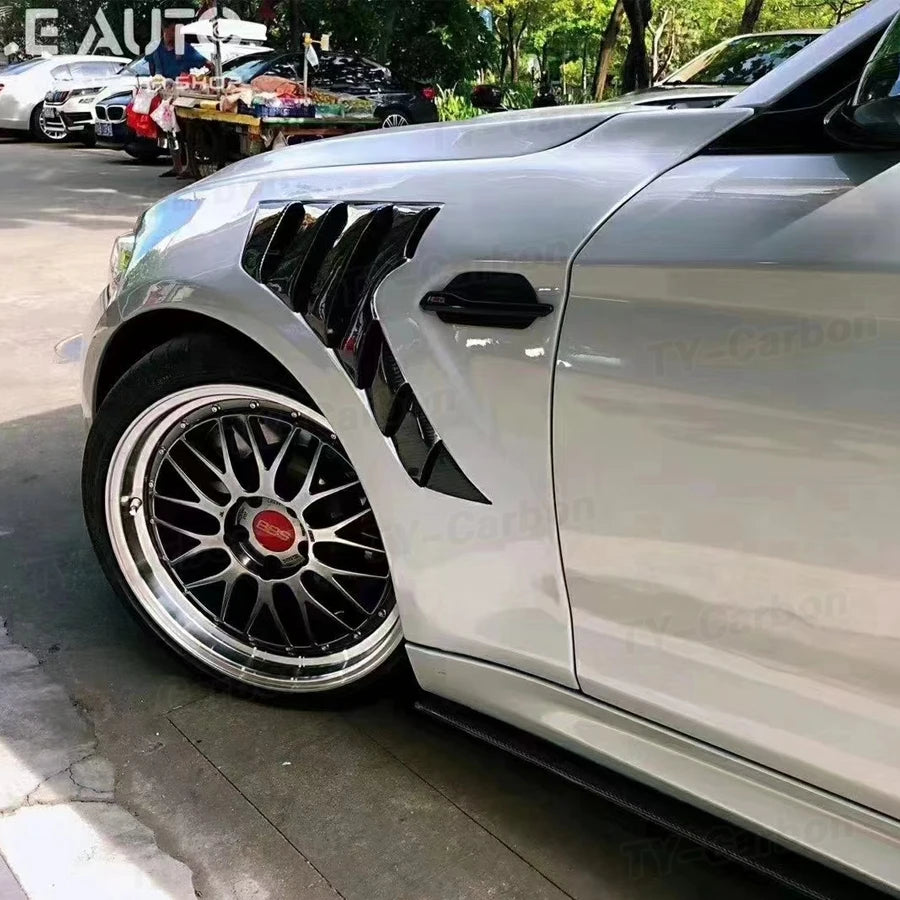 For BMW 2 Series F87 M2 Dry Carbon Fiber Front Side Fender Vents