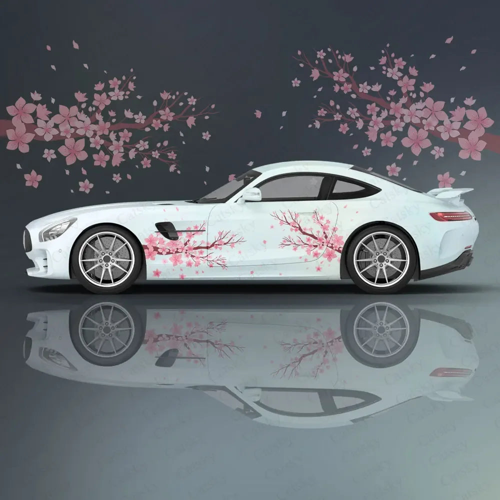 Sakura Flower Stickers Ita Tuning Racing Vinyl Decal Wrap