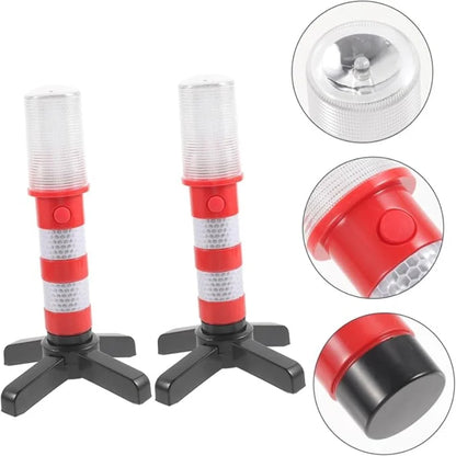 2PCS Warning Magnetic Flashlight Emergency Roadside Flares