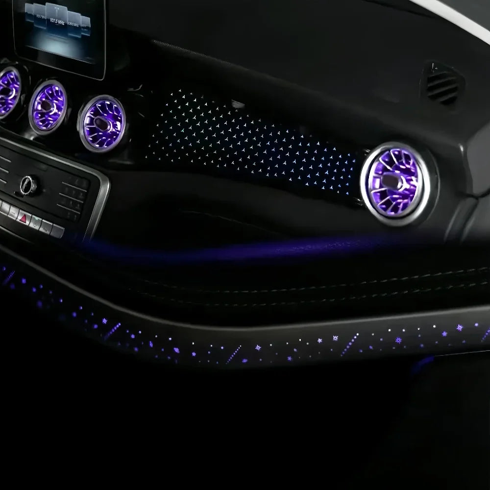 For Mercedes-Benz Cla Gla A B-Class 64-color Interior Lighting