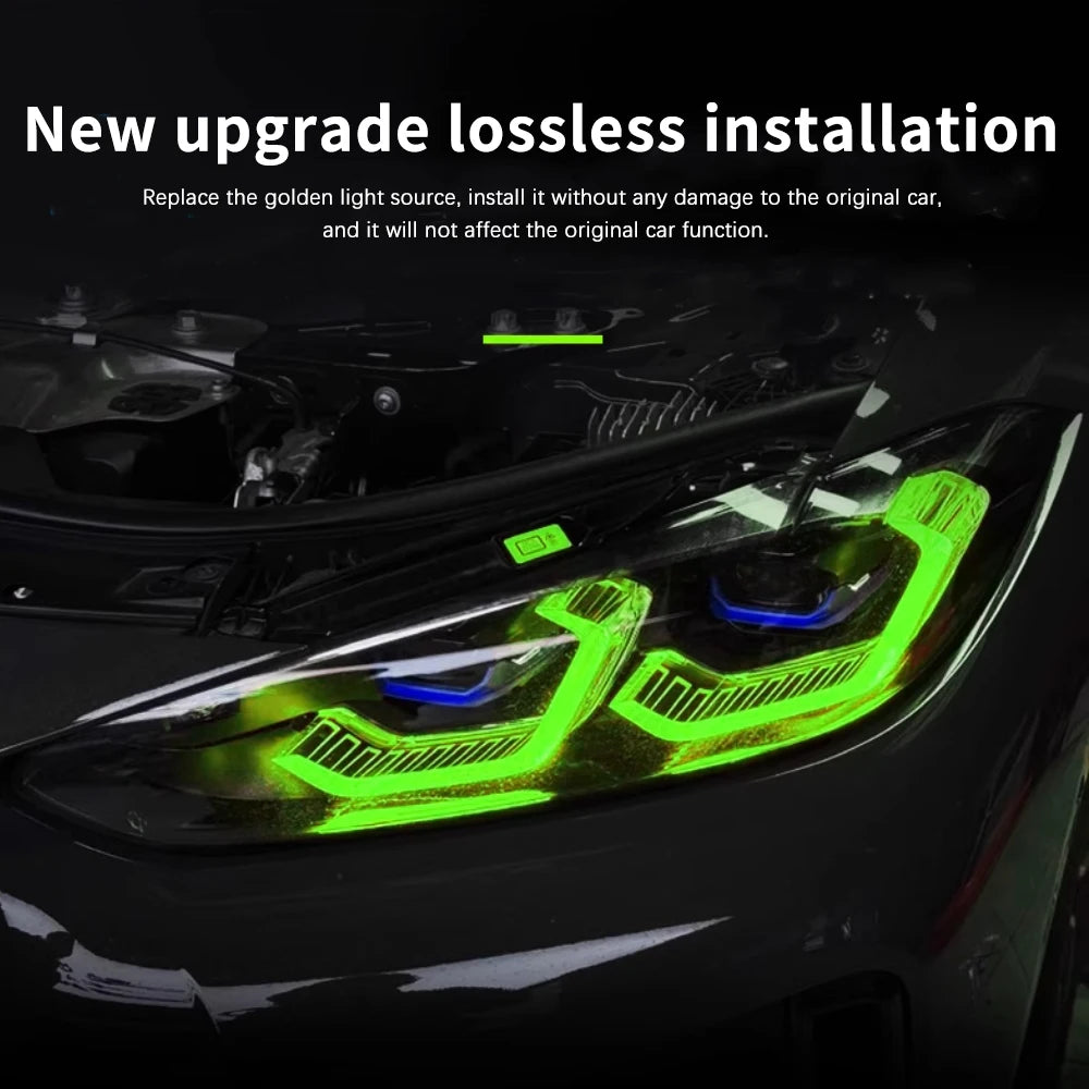 For BMW G80 G82 G22 G23 G26 Laser Headlight Upgrade Kit Left Right RGB DRL APP Control LED Module Direct Fit OEM Style 2