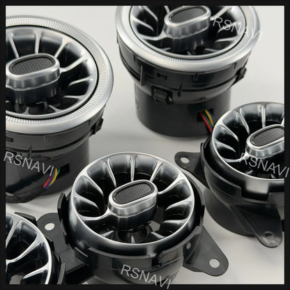 Front Dashboard turbine-style Air Vents Ambient Lighting
