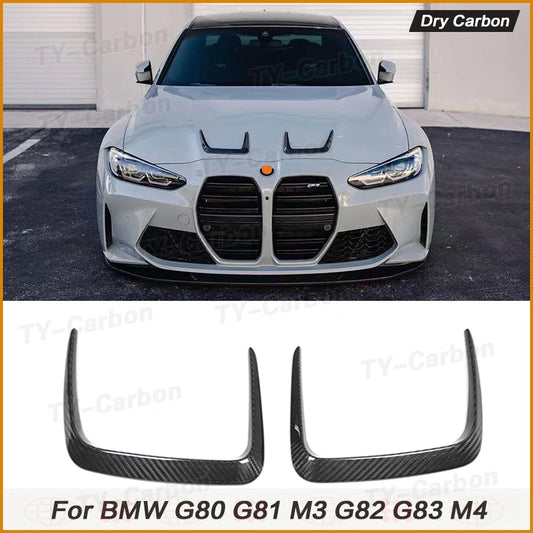 For BMW G80 G81 M3 G82 Dry Carbon Front Hood Scoop Air Vent