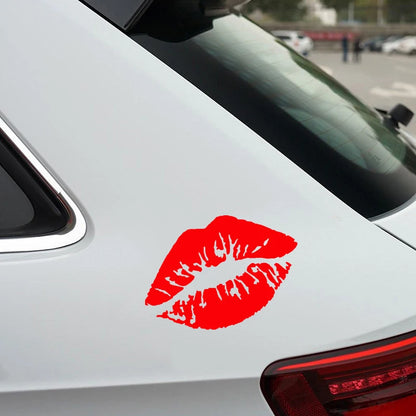Kiss Lip Sticker Body Windows Bumper Windshield Motorcycle Helmet