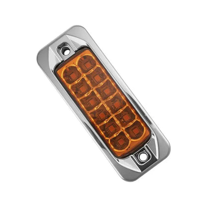 2PCS 12 24V Clearance Amber Side Marker Turn Signal