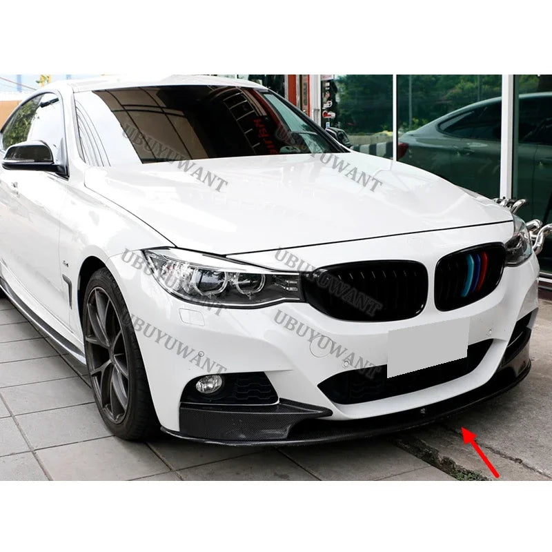 For BMW 3 Series Gt F34 2013 2019 Front Bumper Lip Spoiler