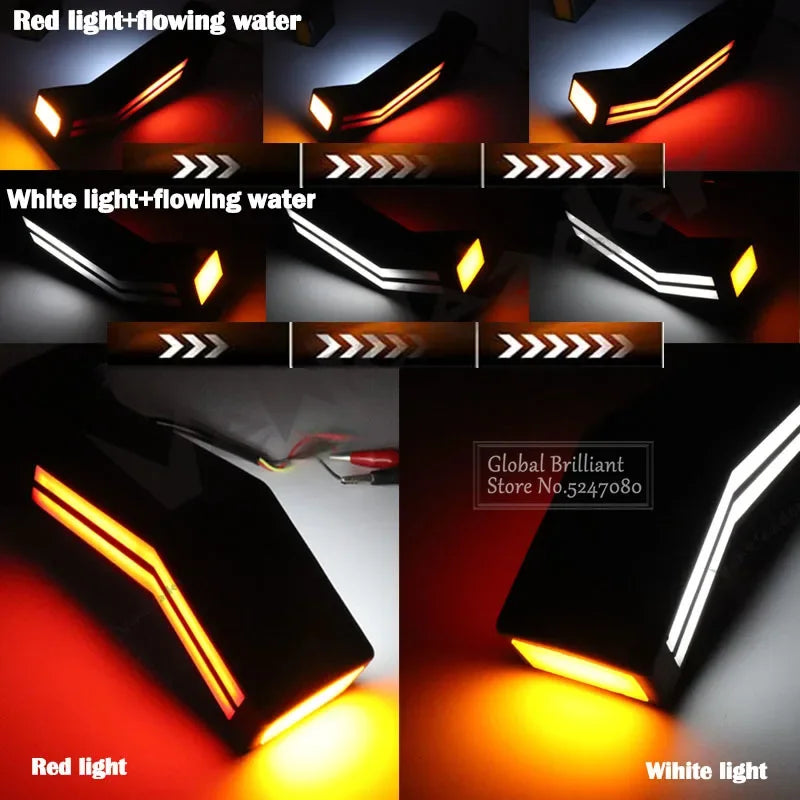 2X Side Marker Flowing Turn Signals 12V 24V Cars