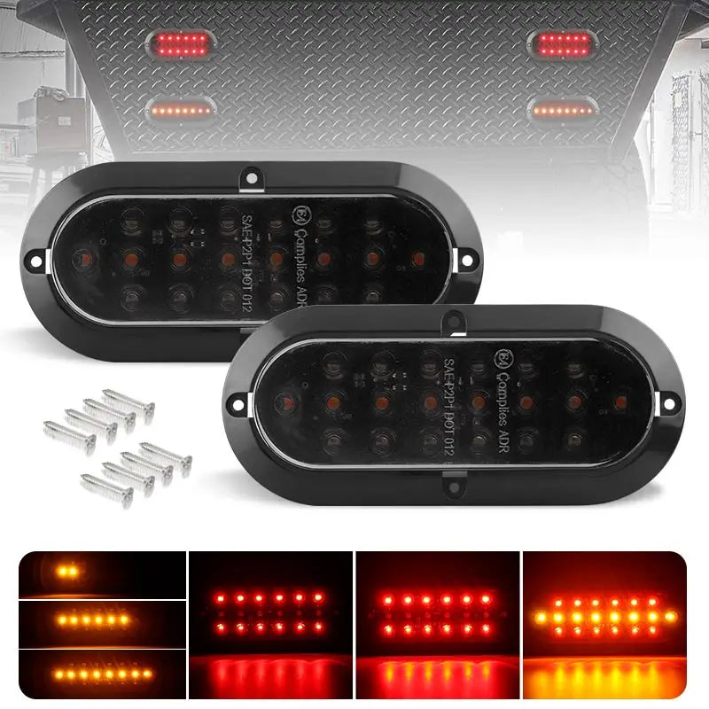 20LED In Tail Brake Sequential Flowing Turn Signal Drl