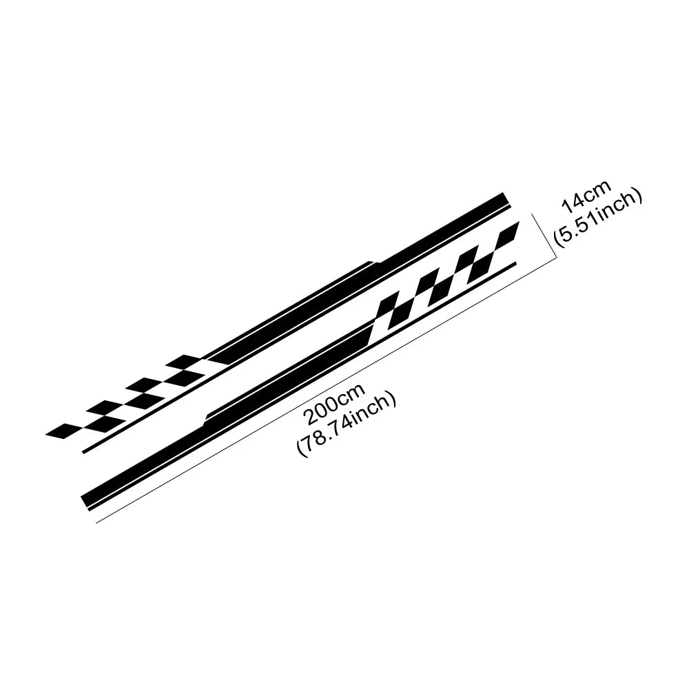 For Audi BMW Renault Volkswagen Peugeot Door Side Sticker Racing