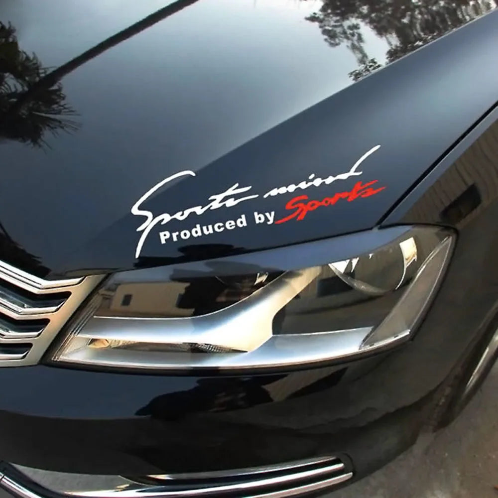 Sports Mind Decal Racing Hood Body Side Window Reflective