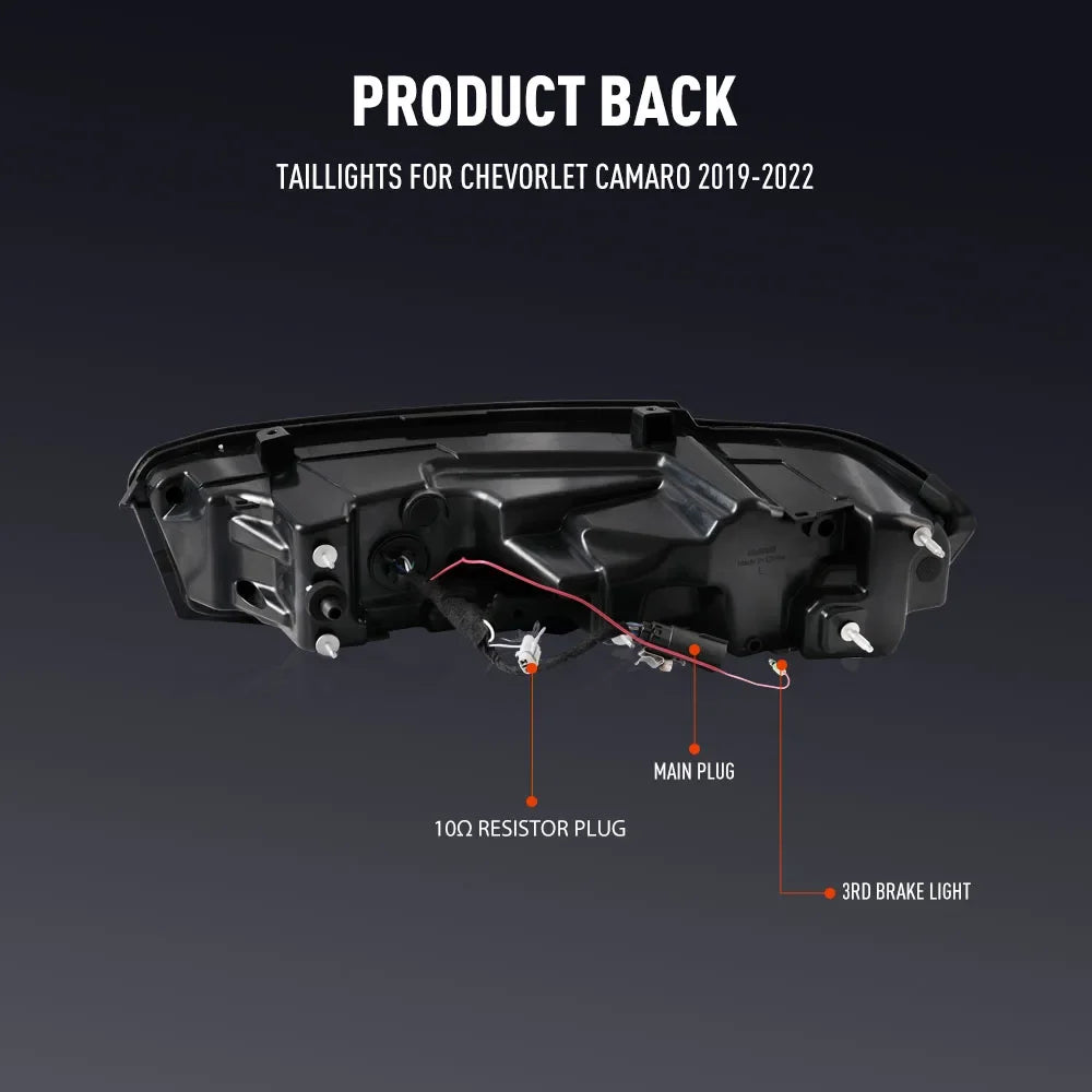 For Chevorlet Camaro 19-22 Drl Reverse Pair Tail Brake Turning