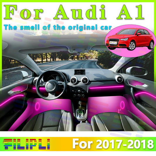 For Audi A1 2017-2018 Interior RGB Atmosphere Strip Fiber Optic