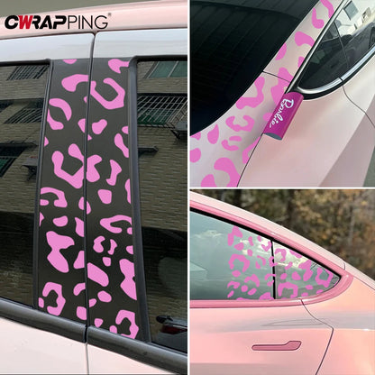 For Motorcycle Leopard Print Decorate Waterproof Stickers