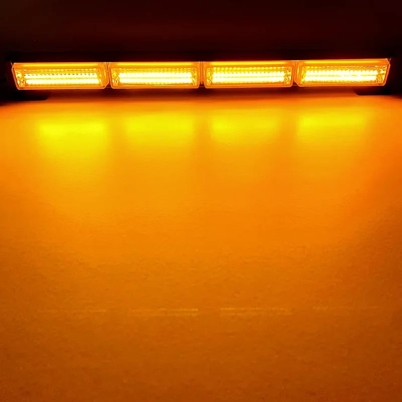 Cob Amber Signal Traffic Adviser Emergency Strobe Bar Yellow