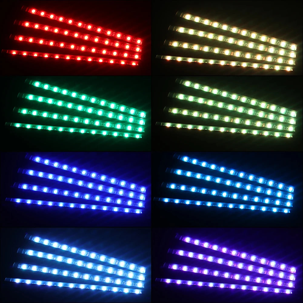 48 RGB Foot Ambient USB Cigarette Interior Strip Bar