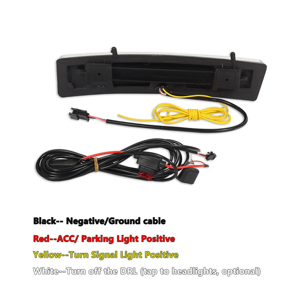 For Nissan 350Z Lci Switchback White Front Bumper Drl Daytime