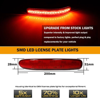For MINI Cooper Clubman R55 Rear Bumper Reflector Tail Brake Fog