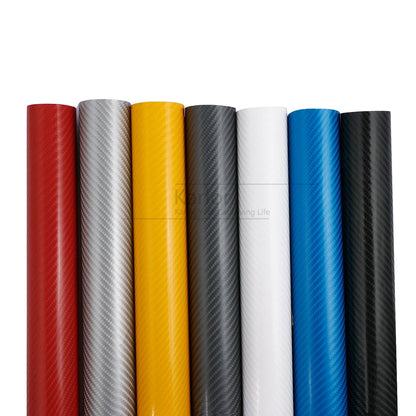 152CM 50CM 4D Carbon Fiber Vinyl Film Stickers Waterproof