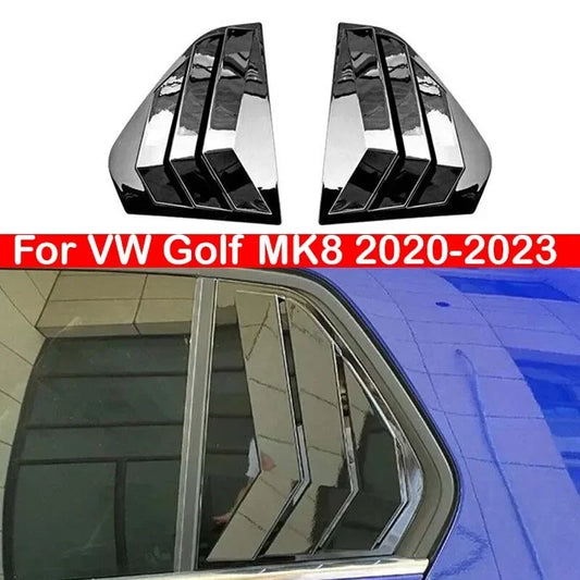 For VW Golf MK8 2020-2023 Rear Louver Window Quarter Side