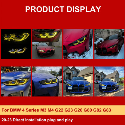 For BMW 4 Series G22 G23 Yellow Angel Eye Drl Boards G26 G80 G82
