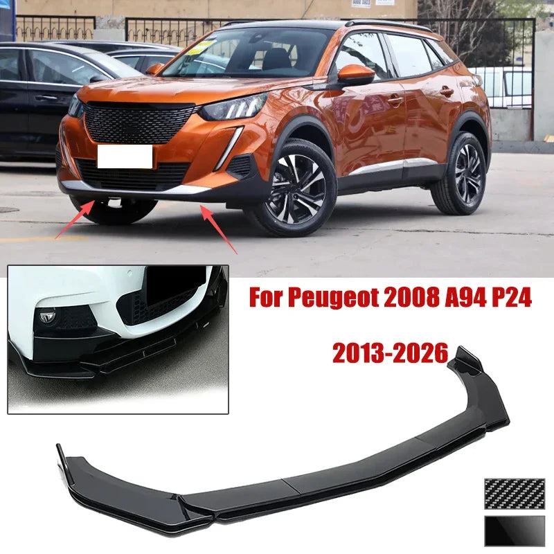 For Peugeot 2008 A94 P24 2013-2026 5PCS Front Bumper Shovel